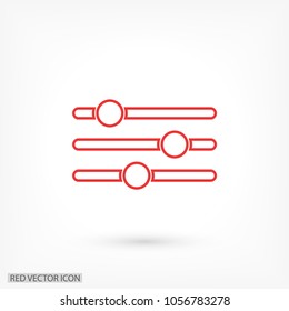 Settings music  vector icon