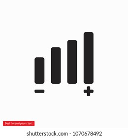 Settings music  vector icon