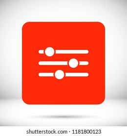 Settings music  vector icon