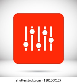 Settings music  vector icon
