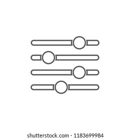 Settings music  vector icon