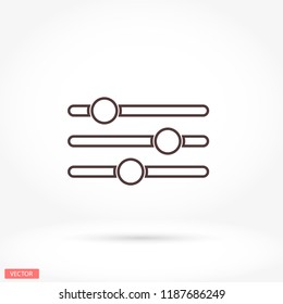 Settings music  vector icon