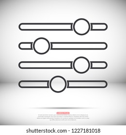 Settings music  vector icon