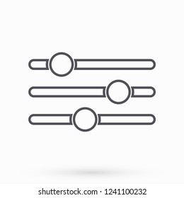 Settings music  vector icon