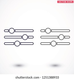 Settings music  vector icon