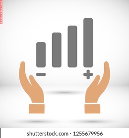 Settings music  vector icon