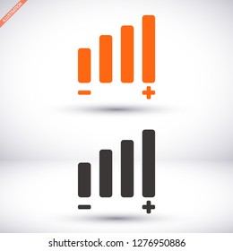 Settings music  vector icon