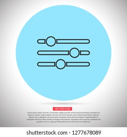 Settings music  vector icon