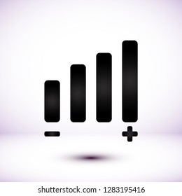 Settings music  vector icon