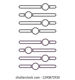 Settings music  vector icon