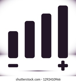 Settings music  vector icon