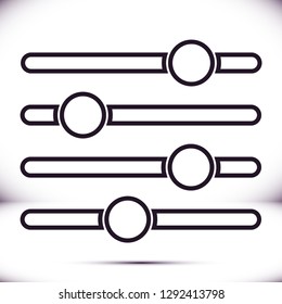Settings music  vector icon