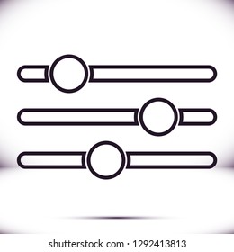 Settings music  vector icon