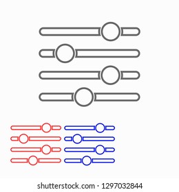 Settings music  vector icon