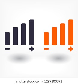 Settings music  vector icon