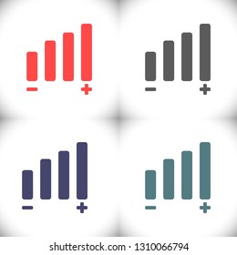 Settings music  vector icon