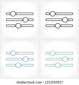 Settings music  vector icon