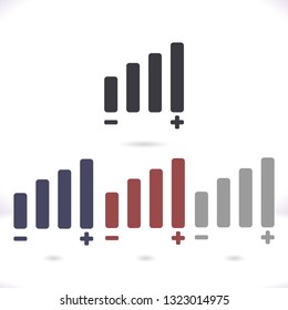 Settings music  vector icon
