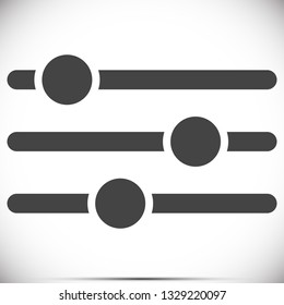 Settings music  vector icon