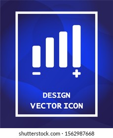 Settings music vector icon , lorem ipsum Flat design