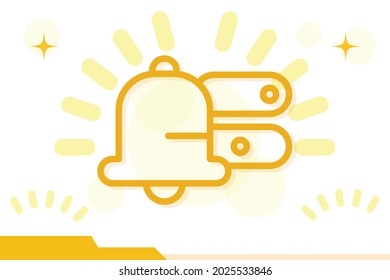 Settings notification icon symbol sign from modern notification collection for mobile concept and web apps design. Bell, alert and social media related vector line icons.