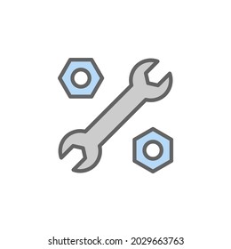 Settings outline colored icon. Elements of Business illustration line colored icon. Signs and symbols can be used for web, logo, mobile app, UI, UX