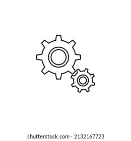 icono de esquema gráfico vectorial aislado
icono de configuración de engranajes ilustración vectorial iconos de engranajes lineales