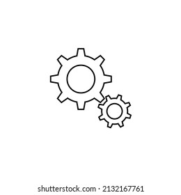 settings outline icon isolated vector illustration
gear settings icon vector illustration Linear gear icons