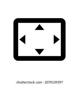 -Einstellungen übersuchen Sie das Symbol. Flaches Design einzeln auf weißem Hintergrund. Vektorgrafik