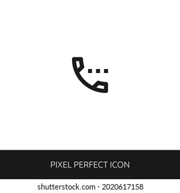 Settings Phone Pixel Perfect Icon for Web, App, Presentation. editable outline style. simple icon vector eps 10