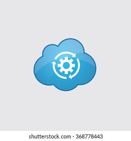 settings reload icon, on white background