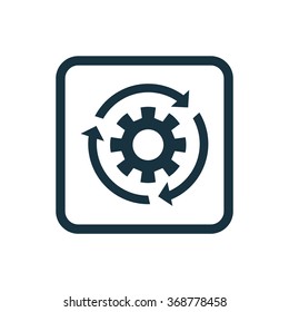 settings reload icon, on white background