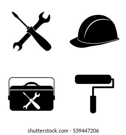Settings and repair  icons  vector set