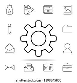 settings sign icon. Web icons universal set for web and mobile