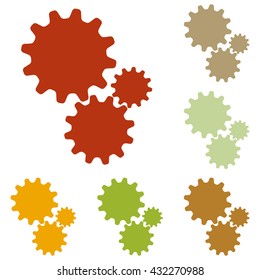 Settings sign illustration