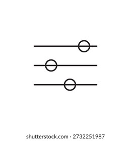 Einstellungen Schieberegler Symbol Illustration Element Design