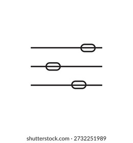 Einstellungen Schieberegler Symbol Illustration Element Design