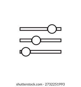 Einstellungen Schieberegler Symbol Illustration Element Design