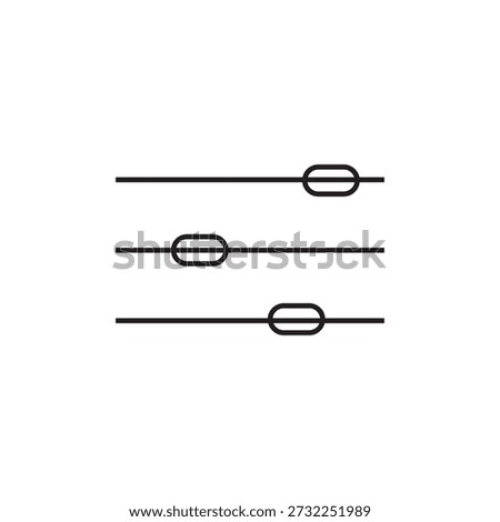 settings slider icon illustration element design