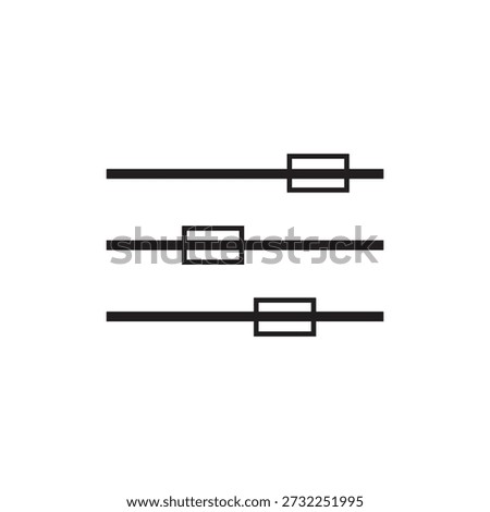 settings slider icon illustration element design