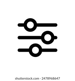 Settings Sliders Icon Perfect for Customization and Controls