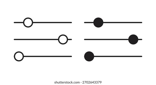 Settings sliders icon simple flat trend modern graphic design abstract logotype