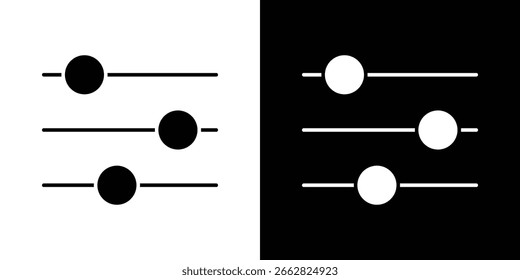 Settings sliders icon Vector scalable graphics