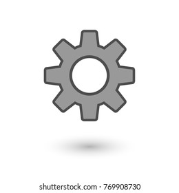 Settings symbol, gear pictogram