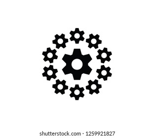 Settings symbol icon wheel technology 
