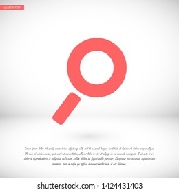 settings vector icon 10 eps , Lorem ipsum Flat design