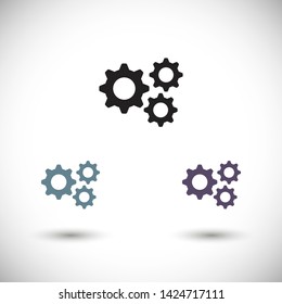 settings vector icon 10 eps , Lorem ipsum Flat design