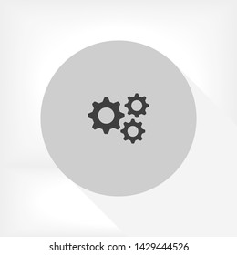 settings vector icon 10 eps , Lorem ipsum Flat design