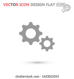 settings vector icon 10 eps , Lorem ipsum Flat design