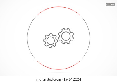 Settings vector icon 10 eps , Lorem ipsum Flat design Gears Settings vector icon Cogwheel gear mechanism vector Settings vector icon Settings icon colored isolated  illustration